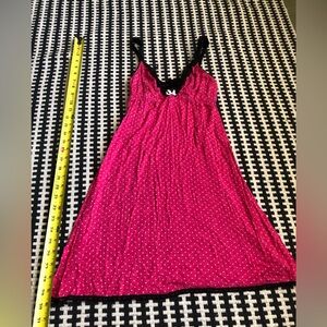 Pink and white polka dot nightie